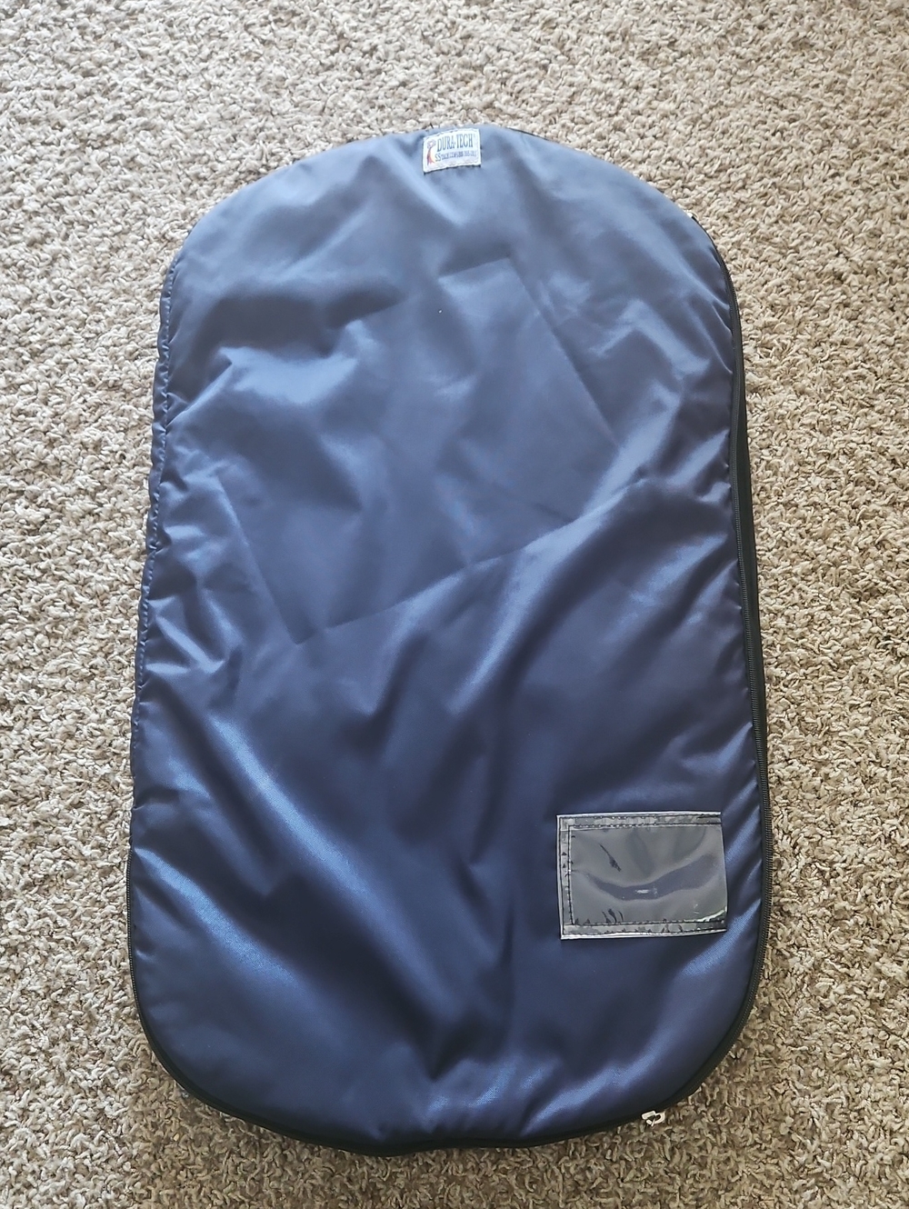 Blue Padded Chaps Bag with ID Window